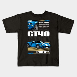 Iconic GT40 Muscle Car Kids T-Shirt